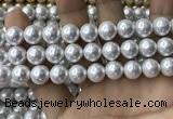 CSB2112 15.5 inches 12mm ball shell pearl beads wholesale