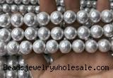 CSB2113 15.5 inches 14mm ball shell pearl beads wholesale