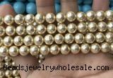 CSB2116 15.5 inches 8mm ball shell pearl beads wholesale