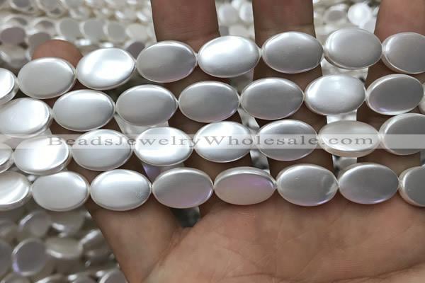 CSB2134 15.5 inches 10*15mm oval shell pearl beads wholesale