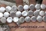 CSB2139 15.5 inches 16mm coin shell pearl beads wholesale