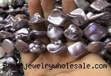 CSB2163 15.5 inches 16*16mm - 18*20mm baroque shell pearl beads