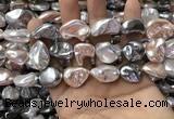 CSB2175 15.5 inches 16*16mm - 20*22mm baroque mixed shell pearl beads