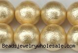 CSB2224 15.5 inches 12mm round wrinkled shell pearl beads wholesale