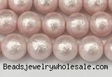 CSB2231 15.5 inches 6mm round wrinkled shell pearl beads wholesale