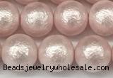 CSB2233 15.5 inches 10mm round wrinkled shell pearl beads wholesale