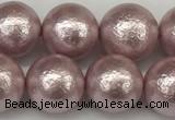 CSB2244 15.5 inches 12mm round wrinkled shell pearl beads wholesale