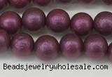 CSB2251 15.5 inches 6mm round wrinkled shell pearl beads wholesale