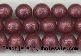 CSB2260 15.5 inches 4mm round wrinkled shell pearl beads wholesale