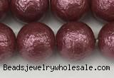 CSB2264 15.5 inches 12mm round wrinkled shell pearl beads wholesale