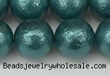 CSB2336 15.5 inches 16mm round wrinkled shell pearl beads wholesale