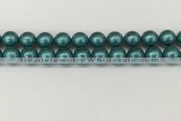 CSB2336 15.5 inches 16mm round wrinkled shell pearl beads wholesale