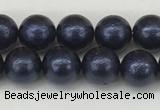 CSB2340 15.5 inches 4mm round wrinkled shell pearl beads wholesale