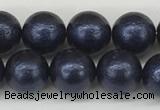 CSB2341 15.5 inches 6mm round wrinkled shell pearl beads wholesale