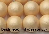 CSB2403 15.5 inches 10mm round matte wrinkled shell pearl beads