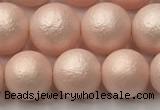 CSB2413 15.5 inches 10mm round matte wrinkled shell pearl beads