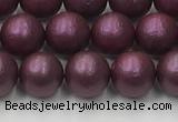 CSB2461 15.5 inches 6mm round matte wrinkled shell pearl beads