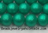 CSB2561 15.5 inches 6mm round matte wrinkled shell pearl beads