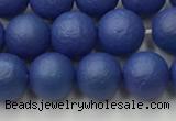 CSB2572 15.5 inches 8mm round matte wrinkled shell pearl beads