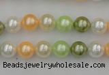 CSB307 15.5 inches 8mm round mixed color shell pearl beads