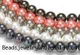 CSB38 16 inches 10mm round shell pearl beads Wholesale