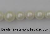 CSB401 15.5 inches 8mm - 16mm round shell pearl beads