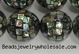 CSB4043 15.5 inches 16mm ball abalone shell beads wholesale