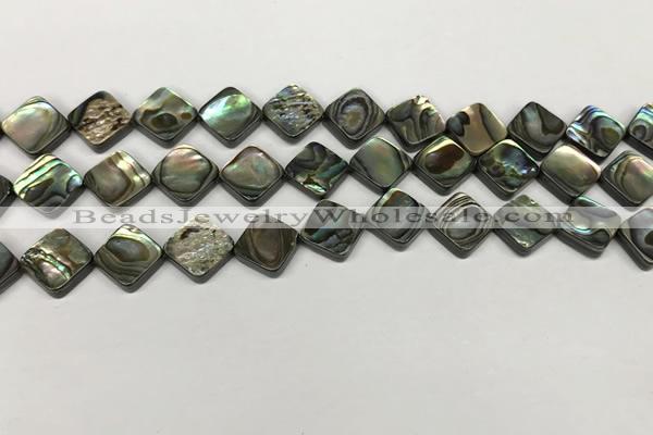 CSB4118 15.5 inches 8*8mm diamond abalone shell beads wholesale