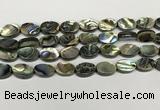 CSB4127 15.5 inches 10*14mm oval abalone shell beads wholesale