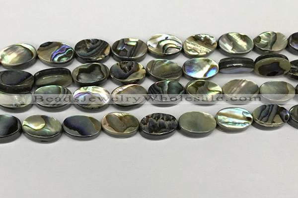 CSB4127 15.5 inches 10*14mm oval abalone shell beads wholesale