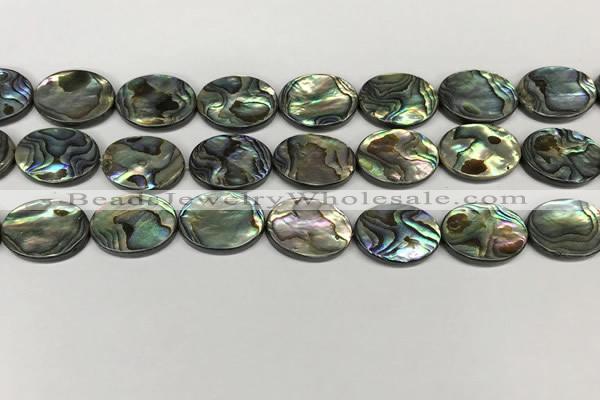 CSB4129 15.5 inches 13*18mm oval abalone shell beads wholesale