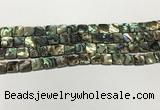 CSB4143 15.5 inches 8*8mm square abalone shell beads wholesale