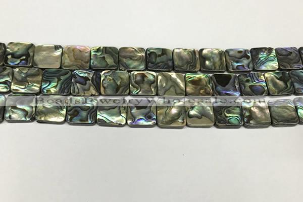 CSB4145 15.5 inches 12*12mm square abalone shell beads wholesale