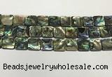 CSB4147 15.5 inches 16*16mm square abalone shell beads wholesale