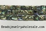 CSB4148 15.5 inches 18*18mm square abalone shell beads wholesale