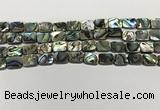 CSB4151 15.5 inches 8*10mm rectangle abalone shell beads wholesale