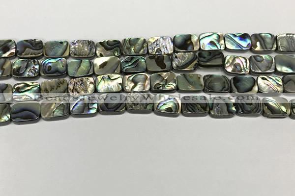 CSB4151 15.5 inches 8*10mm rectangle abalone shell beads wholesale