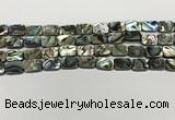 CSB4152 15.5 inches 8*12mm rectangle abalone shell beads wholesale