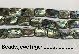 CSB4157 15.5 inches 18*25mm rectangle abalone shell beads wholesale