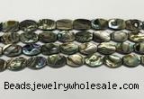 CSB4160 15.5 inches 10*14mm flat drum abalone shell beads wholesale