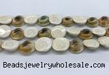 CSB4501 15.5 inches 22*25mm freeform shell beads wholesale