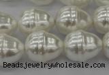 CSB570 15.5 inches 16*19mm whorl teardrop shell pearl beads