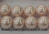 CSB625 15.5 inches 14mm whorl round shell pearl beads