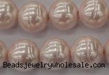 CSB637 15.5 inches 16mm whorl round shell pearl beads