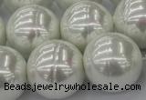 CSB660 15.5 inches 22mm whorl round shell pearl beads