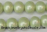 CSB809 15.5 inches 13*15mm oval shell pearl beads wholesale