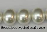 CSB826 15.5 inches 16*19mm oval shell pearl beads wholesale