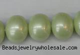 CSB831 15.5 inches 16*19mm oval shell pearl beads wholesale