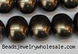 CSB837 15.5 inches 16*19mm oval shell pearl beads wholesale