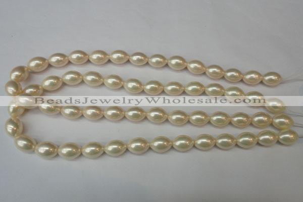 CSB845 15.5 inches 10*14mm rice shell pearl beads wholesale